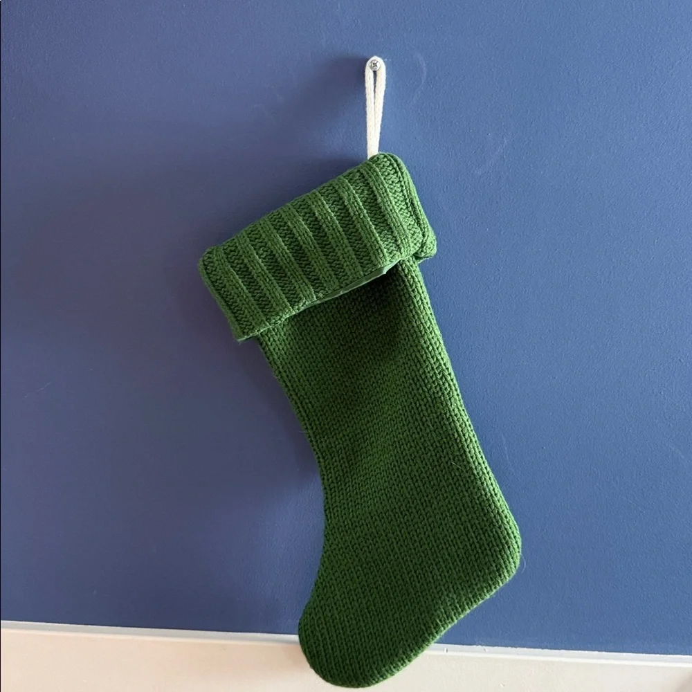 Wondershop Monogram Christmas Knit Stocking Letter K Initial Green Target 19 “